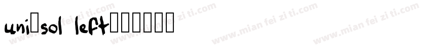 uni-sol left字体转换